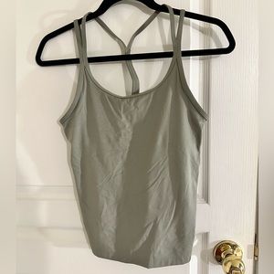 Pink active tank top small